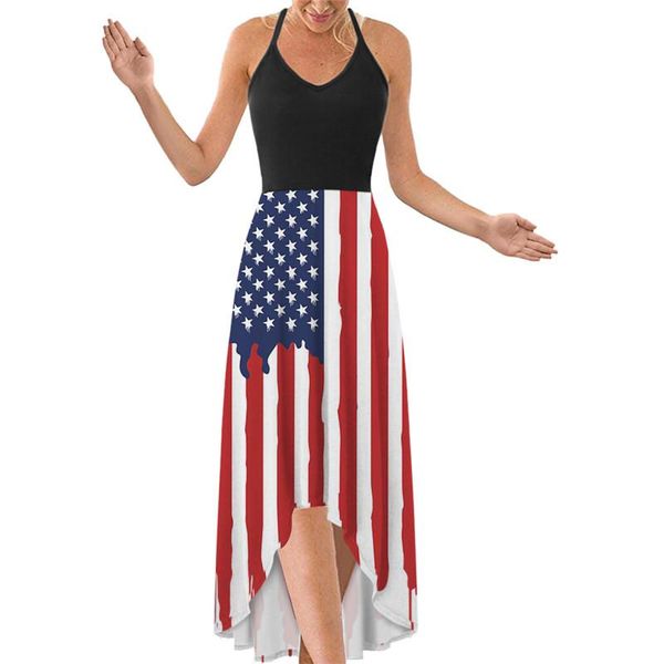 casual dresses women fashion high waist american flag dress splicing sleeveless halter laminated ruffle beach holiday, Black;gray
casual dresses women fashion high waist american flag dress splicing sleeveless halter laminated ruffle beach holiday, Black;gray