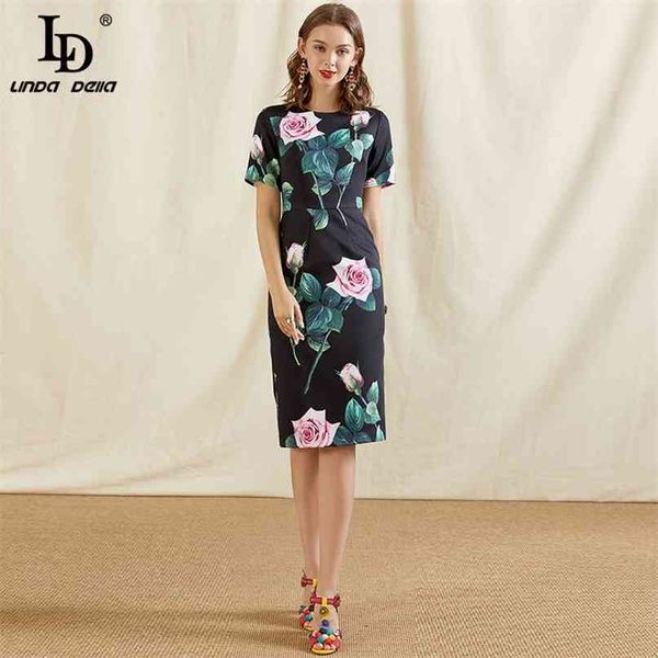 fashion runway summer dress women o-neck short sleeve rose flower print black slim vintage ladies midi dresses 210522, Black;gray
fashion runway summer dress women o-neck short sleeve rose flower print black slim vintage ladies midi dresses 210522, Black;gray