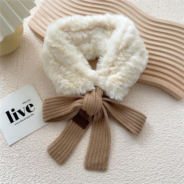 Scarves Design Knitted Scarf Neckerchief Women Fashion Thick Warm Faux Fur Neck Collar For Ladies D297, Blue;gray
Scarves Design Knitted Scarf Neckerchief Women Fashion Thick Warm Faux Fur Neck Collar For Ladies D297, Blue;gray
