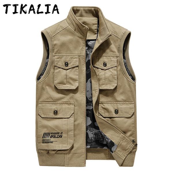 men vest jacket multi-pockets military clothes outdoor waistcoat casual fashion clothing male cotton 2021 men's vests, Black;white
men vest jacket multi-pockets military clothes outdoor waistcoat casual fashion clothing male cotton 2021 men's vests, Black;white
