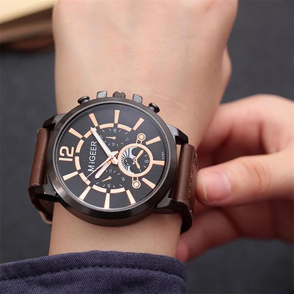 fashion men analog alloy quartz watch business leather band black brown male clock relogio masculino wristwatches, Slivery;brown
fashion men analog alloy quartz watch business leather band black brown male clock relogio masculino wristwatches, Slivery;brown