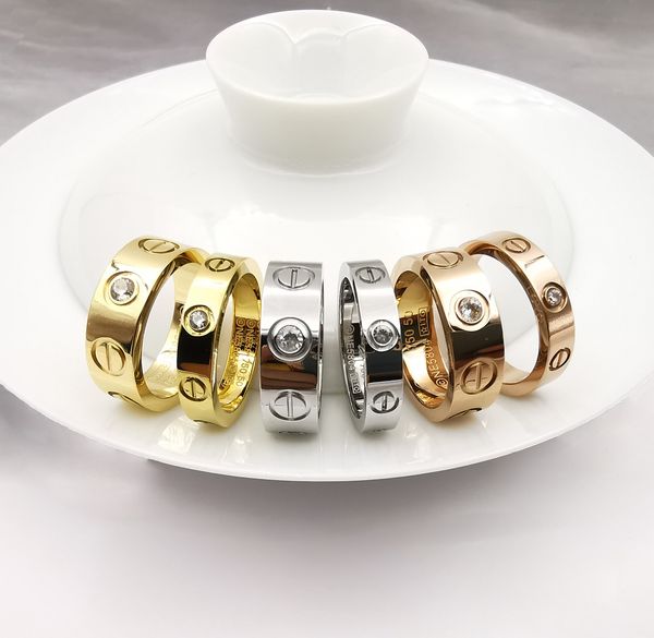 luxury jewelry 4mm 6mm love ring set diamond rose gold designers rings for couples wedding or gift with original case, Golden;silver
luxury jewelry 4mm 6mm love ring set diamond rose gold designers rings for couples wedding or gift with original case, Golden;silver