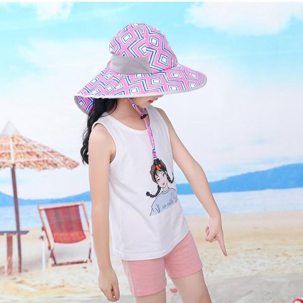 kid bucket hat wide brim children beach sun summer girls boys outdoor travel casual hiking hats, Black;white
kid bucket hat wide brim children beach sun summer girls boys outdoor travel casual hiking hats, Black;white