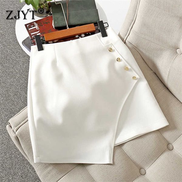 fashion summer designers high waist solid asymmetrical office work mini skirts women 210601, Black
fashion summer designers high waist solid asymmetrical office work mini skirts women 210601, Black