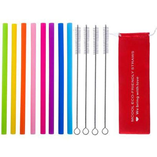 disposable dinnerware 10pcs silicone drinking straws and cleaning brushes drink tools reusable eco-friendly silicon straw for home bar acces
disposable dinnerware 10pcs silicone drinking straws and cleaning brushes drink tools reusable eco-friendly silicon straw for home bar acces