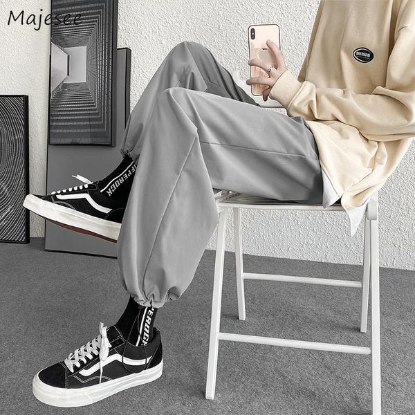 men's pants casual man ankle length loose wide leg joggers fitness male summer breathable thin trousers korean style all-match bottoms, Black
men's pants casual man ankle length loose wide leg joggers fitness male summer breathable thin trousers korean style all-match bottoms, Black
