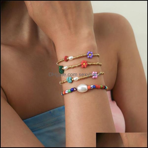 charm bracelets jewelry bohemian woven daisy flower beaded imitation pearl turquoise mixed bracelet women mti layer party vacation gift chai, Golden;silver
charm bracelets jewelry bohemian woven daisy flower beaded imitation pearl turquoise mixed bracelet women mti layer party vacation gift chai, Golden;silver