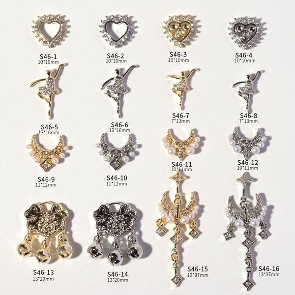 nail art decorations net red zircon manicure retro pearl inlaid love diamond tassel high color jewelry supplies, Silver;gold
nail art decorations net red zircon manicure retro pearl inlaid love diamond tassel high color jewelry supplies, Silver;gold