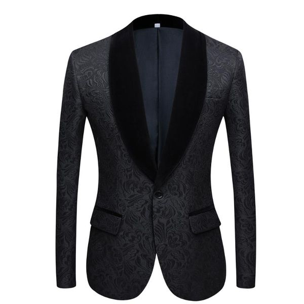 men's suits & blazers fashion black men's patterned suit slim fit groomsmen tuxedos for wedding shawl collar jacket, White;black
men's suits & blazers fashion black men's patterned suit slim fit groomsmen tuxedos for wedding shawl collar jacket, White;black