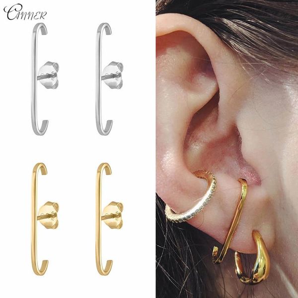 stud canner minimalist 925 sterling silver long bar earrings for women geometric e shape vintage party office jewelry, Golden;silver
stud canner minimalist 925 sterling silver long bar earrings for women geometric e shape vintage party office jewelry, Golden;silver