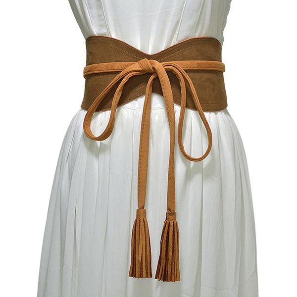 belts women cummerbunds irregular bandage 2021 fashion tassel all-match personality woman clothes accessories, Black;brown
belts women cummerbunds irregular bandage 2021 fashion tassel all-match personality woman clothes accessories, Black;brown