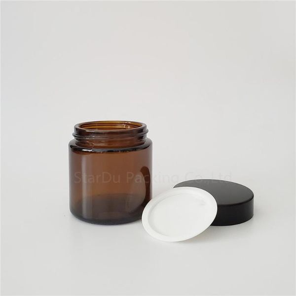 storage bottles & jars 3pcs 100g glass for cosmetics amber cream jars,100cc cosmetic packaging with lid black plastic caps
storage bottles & jars 3pcs 100g glass for cosmetics amber cream jars,100cc cosmetic packaging with lid black plastic caps