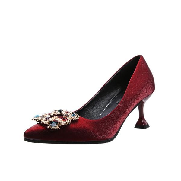dress shoes women fashion high heels pointed toe rhinestone pumps basic boat zapatos mujer tacon party, Black
dress shoes women fashion high heels pointed toe rhinestone pumps basic boat zapatos mujer tacon party, Black