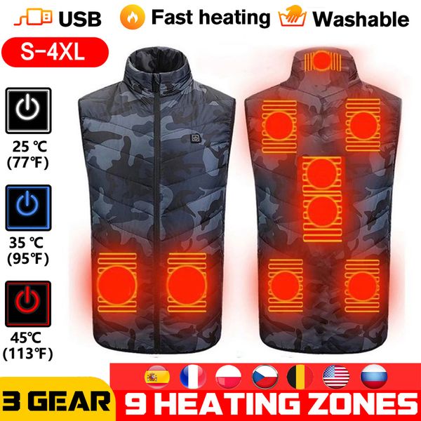 intelligent nine zone men's and women's outdoor fashion electric heating usb warm winter svels vt, Black;white
intelligent nine zone men's and women's outdoor fashion electric heating usb warm winter svels vt, Black;white