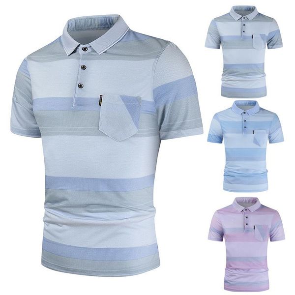 men's polos 2021 summer striped business casual lapel mens t-shirt pocket color matching loose short-sleeved overalls, White;black
men's polos 2021 summer striped business casual lapel mens t-shirt pocket color matching loose short-sleeved overalls, White;black