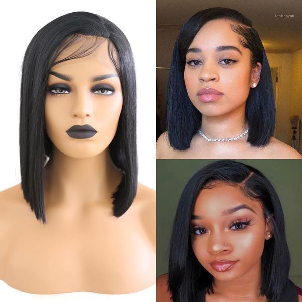 women black short baby hair synthetic straight bob wigs side part lace front natural hairline heat resistant fiber1
women black short baby hair synthetic straight bob wigs side part lace front natural hairline heat resistant fiber1