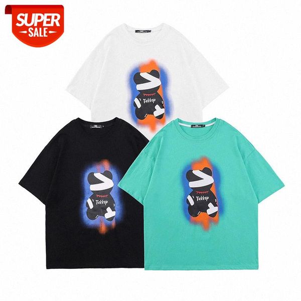 sakahara society japanese short-sleeved t-shirt male net red loose student tie-dye graffiti bear shirt #eu0h, White;black
sakahara society japanese short-sleeved t-shirt male net red loose student tie-dye graffiti bear shirt #eu0h, White;black