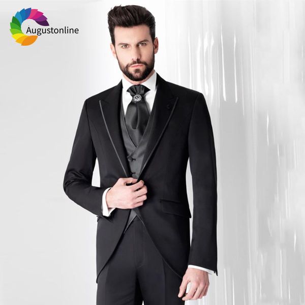 men's suits & blazers slim fit black tailcoat men for wedding bridegroom groom costume evening party prom formal tuxedo man b, White;black
men's suits & blazers slim fit black tailcoat men for wedding bridegroom groom costume evening party prom formal tuxedo man b, White;black