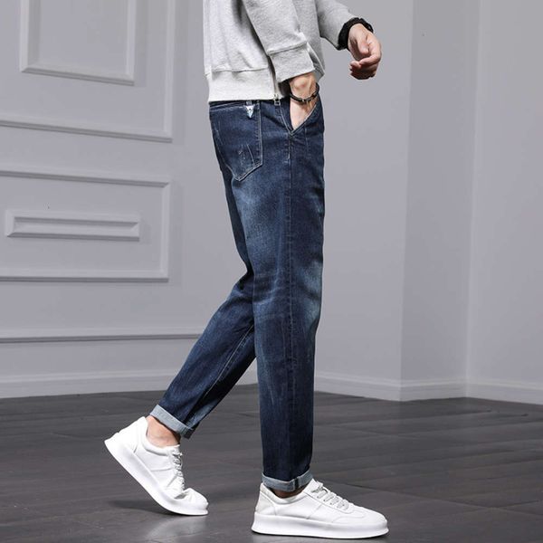men's jeans autumn and winter korean fashion versatile trend casual elastic comfortable leggings slim pants swf1, Blue
men's jeans autumn and winter korean fashion versatile trend casual elastic comfortable leggings slim pants swf1, Blue