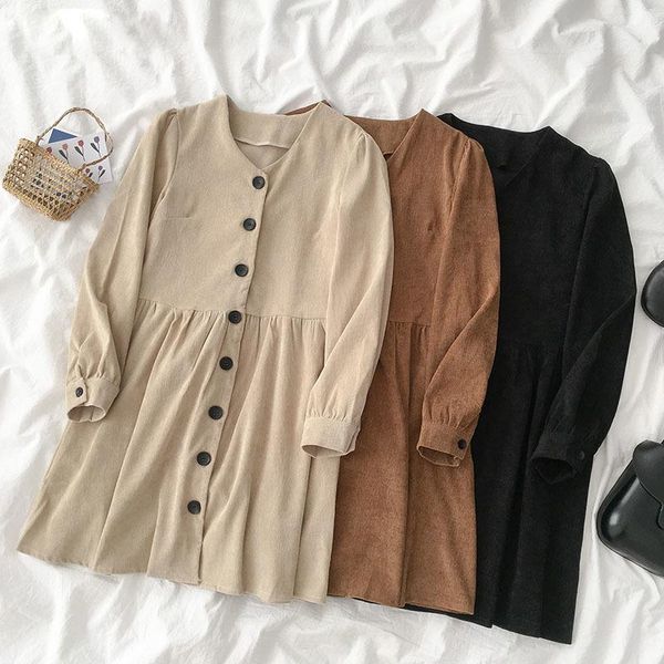 casual dresses long sleeve dress women solid buttons pockets color everyday simple elegant sashes all-match womens vintage harajuku, Black;gray
casual dresses long sleeve dress women solid buttons pockets color everyday simple elegant sashes all-match womens vintage harajuku, Black;gray