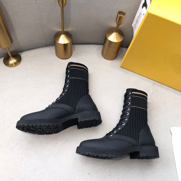 leather stitched knitted middle sleeve boots super recognizable martin boot matte or shiny cowhide comfortable women's shoes with lette, Black
leather stitched knitted middle sleeve boots super recognizable martin boot matte or shiny cowhide comfortable women's shoes with lette, Black