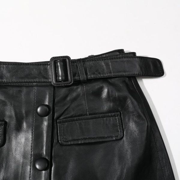 skirts 2021 plus size high waist a-line mini women korean short black real leather skirt for sale
skirts 2021 plus size high waist a-line mini women korean short black real leather skirt for sale