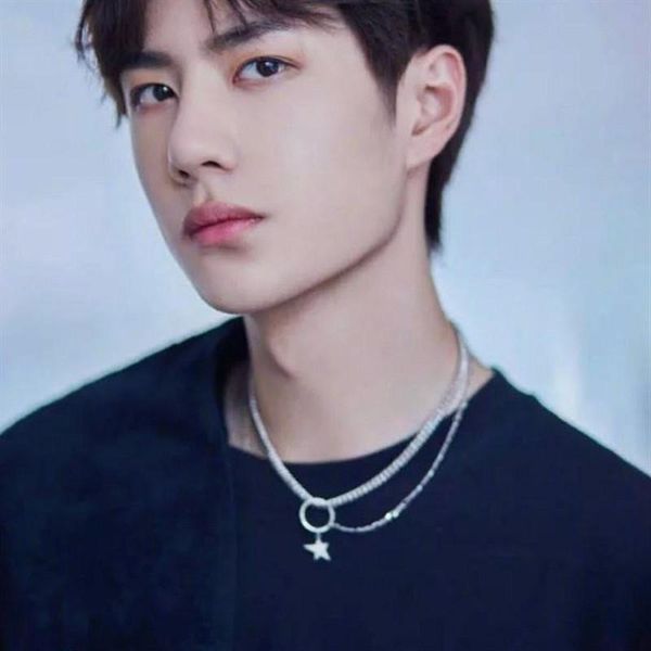 pendant necklaces kpop pentagram asymmetric &pendants double chain necklace for women collares stainless steel jewelry, Silver
pendant necklaces kpop pentagram asymmetric &pendants double chain necklace for women collares stainless steel jewelry, Silver