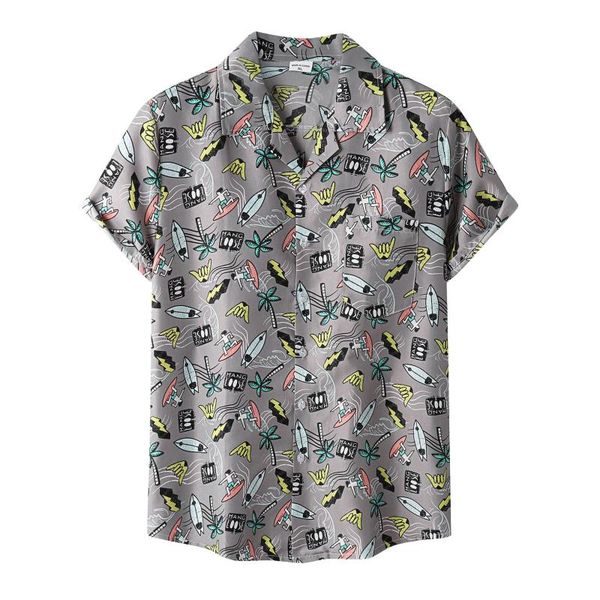 men's casual shirts beach cartoon print shirt short sleeve button chemise homme male camisa loose hawaiian, White;black
men's casual shirts beach cartoon print shirt short sleeve button chemise homme male camisa loose hawaiian, White;black