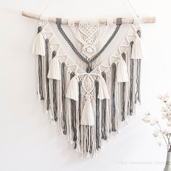 tapestries hand-woven color macrame wall hanging ornament bohemian craft decoration gorgeous tapestry for home bedroom 55 * 65cm
tapestries hand-woven color macrame wall hanging ornament bohemian craft decoration gorgeous tapestry for home bedroom 55 * 65cm