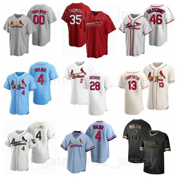 baseball 46 paul goldschmidt jersey 4 yadier molina 28 nolan arenado 13 matt carpenter 35 lane thomas 26 justin williams 3 dylan carlson fle, Blue;black
baseball 46 paul goldschmidt jersey 4 yadier molina 28 nolan arenado 13 matt carpenter 35 lane thomas 26 justin williams 3 dylan carlson fle, Blue;black