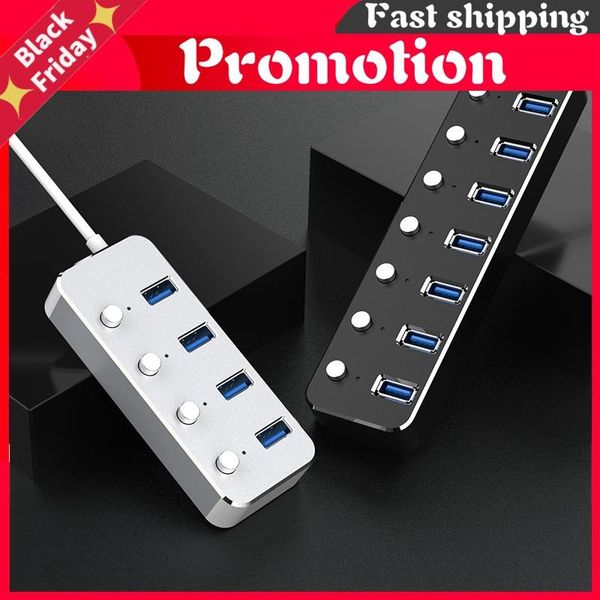 hubs aluminum alloy 4 / 7 ports usb 3.0 hub sub-control switch 60/120cm cable upto 5gbps splitter with ce certified eu charger
hubs aluminum alloy 4 / 7 ports usb 3.0 hub sub-control switch 60/120cm cable upto 5gbps splitter with ce certified eu charger