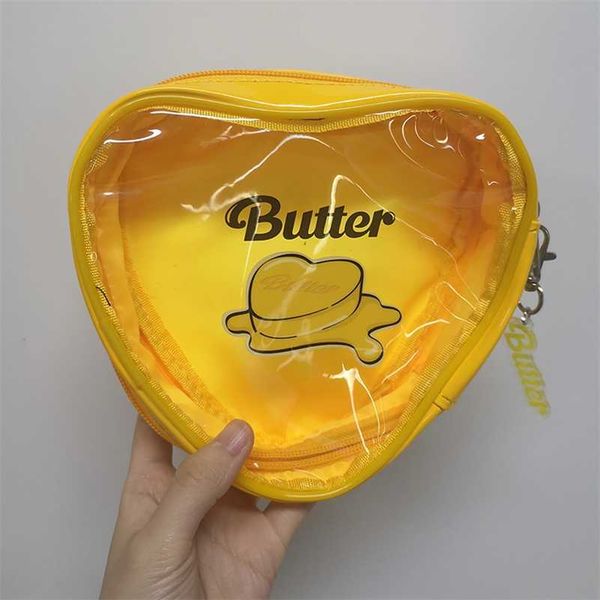 kpop bangtan boys album butter transparent make up bag storage bag butter keychain pendant fans jimin suga fans collection 211009
kpop bangtan boys album butter transparent make up bag storage bag butter keychain pendant fans jimin suga fans collection 211009