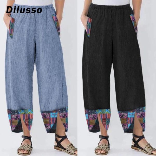 women's pants & capris 2021 women cotton linen vintage summer elastic waist irregular trousers pantalon casual print cropped 5xl#d3, Black;white
women's pants & capris 2021 women cotton linen vintage summer elastic waist irregular trousers pantalon casual print cropped 5xl#d3, Black;white