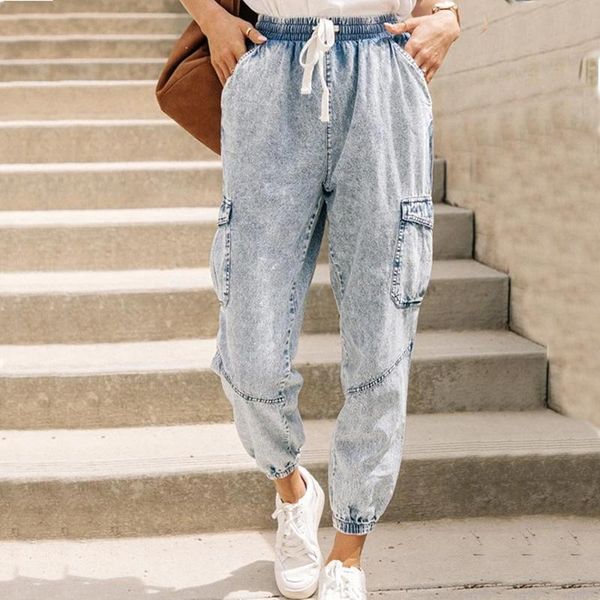 women's jeans women casual retro harem pants washed denim trousers fashion boyfriend mom plus size elastic waist big, Blue
women's jeans women casual retro harem pants washed denim trousers fashion boyfriend mom plus size elastic waist big, Blue