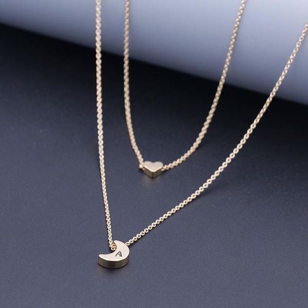 pendant necklaces tiny gold initial heart necklace a-z letter choker moon gift for women kids child jewelry, Silver
pendant necklaces tiny gold initial heart necklace a-z letter choker moon gift for women kids child jewelry, Silver