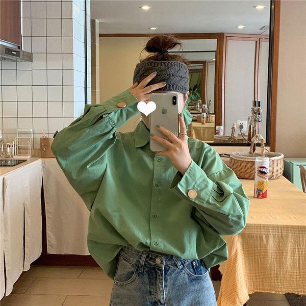 women's blouses & shirts houzhou white shirt long sleeve vintage oversized korean style streetwear harajuku green casual chic blouse fe
women's blouses & shirts houzhou white shirt long sleeve vintage oversized korean style streetwear harajuku green casual chic blouse fe