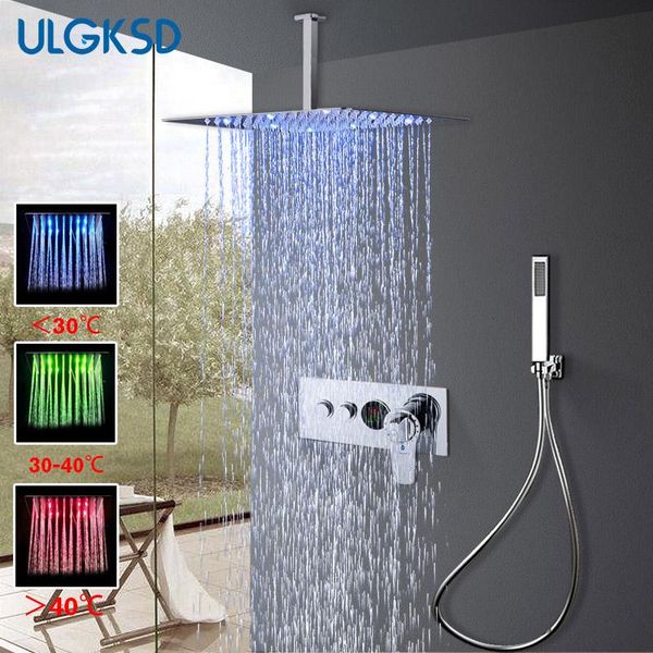 thermostatic shower faucet chrome brass led and cold water mixer tap conceal set para bathroom sets
thermostatic shower faucet chrome brass led and cold water mixer tap conceal set para bathroom sets