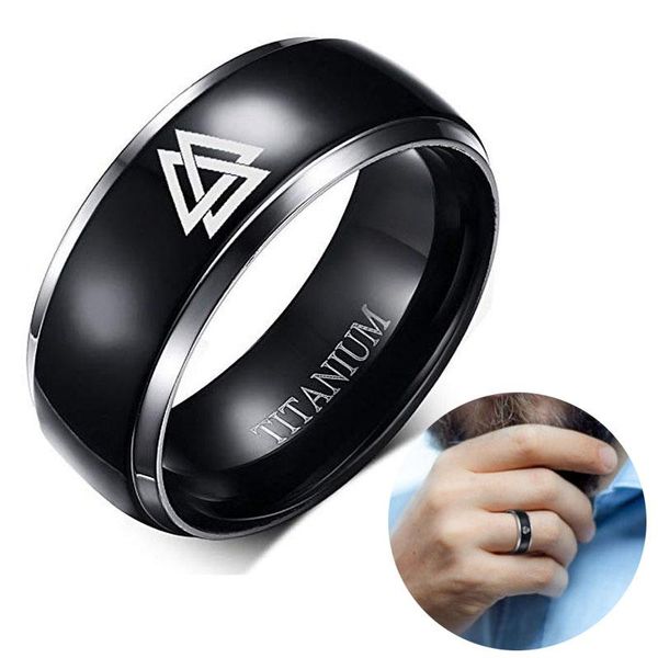 cluster rings european and american men 8mm black titanium viking rune ring fashion punk triangle pattern celtic jewelry for, Golden;silver
cluster rings european and american men 8mm black titanium viking rune ring fashion punk triangle pattern celtic jewelry for, Golden;silver
