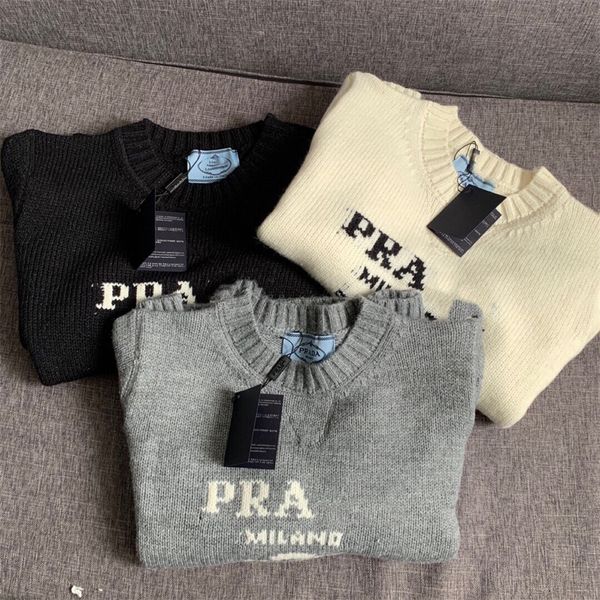 autumn and winter new family badge embroidery loose and versatile round neck pullover sweater, White
autumn and winter new family badge embroidery loose and versatile round neck pullover sweater, White
