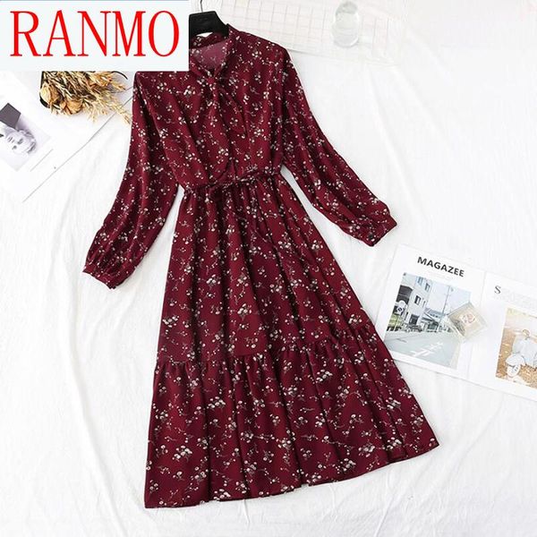 spring vintage printed dress women long sleeve bow casual chiffon dresses high waist floral female vestidos, Black;gray
spring vintage printed dress women long sleeve bow casual chiffon dresses high waist floral female vestidos, Black;gray