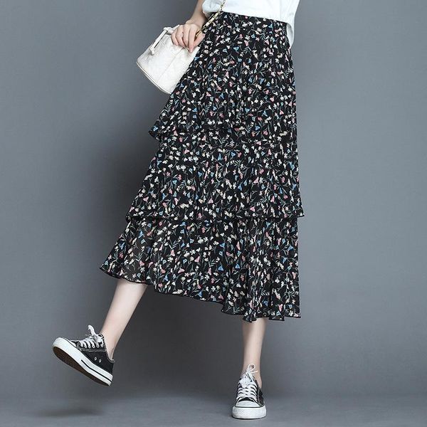 skirts 2021 summer women high waist ruffles splice loose casual long floral skirt office lady elegant plus size irregular cake, Black
skirts 2021 summer women high waist ruffles splice loose casual long floral skirt office lady elegant plus size irregular cake, Black