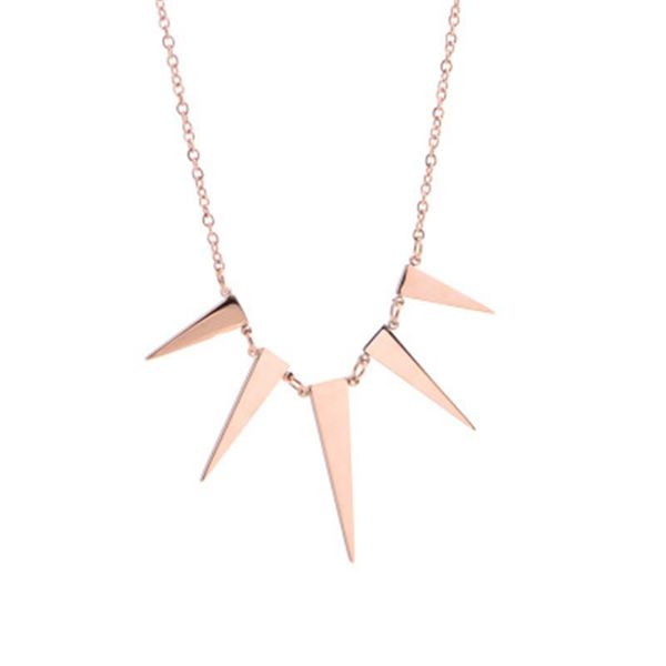 pendant necklaces ladies necklace jewelry multiple triangle titanium steel rose gold fashion wild clavicle chain s147, Silver
pendant necklaces ladies necklace jewelry multiple triangle titanium steel rose gold fashion wild clavicle chain s147, Silver