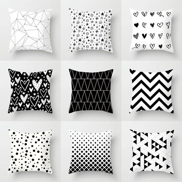 pillow case lined decorative strips ywzn, black and white polyester pillowcases, striped, geometric pillowcases
pillow case lined decorative strips ywzn, black and white polyester pillowcases, striped, geometric pillowcases