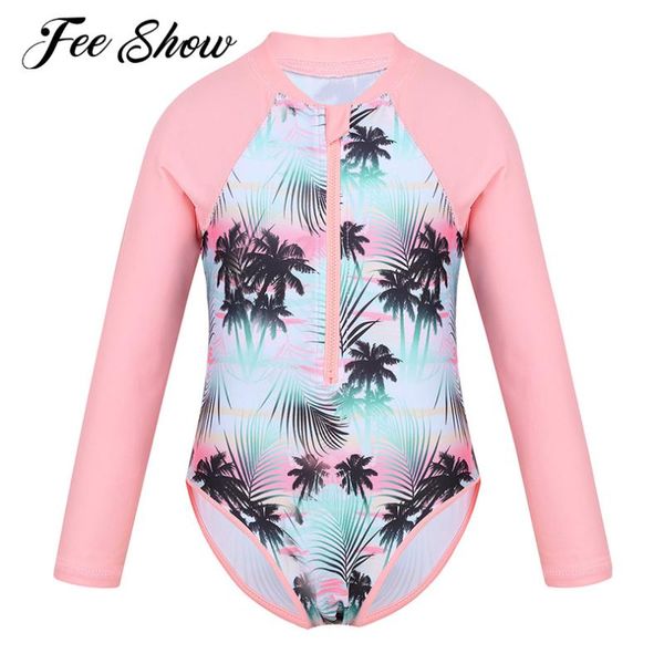 one-piece suits kids girls swim brazilian beachwear long sleeves palm printed zippered swimsuit swimwear bathing suit rash guard
one-piece suits kids girls swim brazilian beachwear long sleeves palm printed zippered swimsuit swimwear bathing suit rash guard