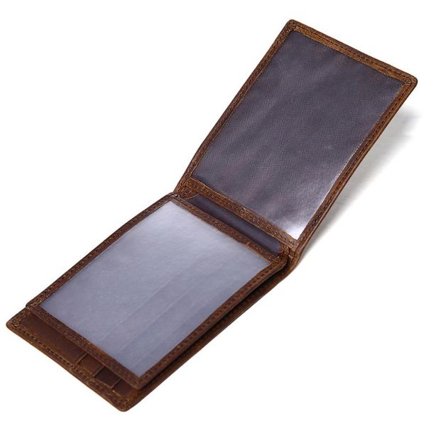 card holders vintage genuine leather men's driver's license bit wallet id 3 fold thin purse holder for male gift, Brown;gray
card holders vintage genuine leather men's driver's license bit wallet id 3 fold thin purse holder for male gift, Brown;gray