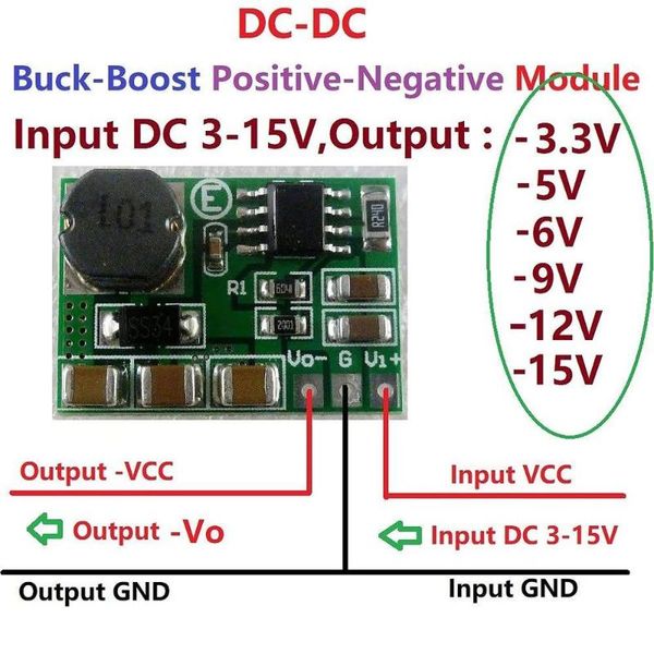 other auto electronics 3-15v to -3.3v/-5v/-6v/-9v/-12v/-15v +/- negative voltage dc converter module adc dac lcd power supply -buck car
other auto electronics 3-15v to -3.3v/-5v/-6v/-9v/-12v/-15v +/- negative voltage dc converter module adc dac lcd power supply -buck car