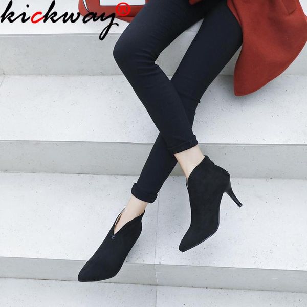 boots women high heel spring autumn ankle stiletto heels faux suede back zipper black brown large size 34-48
boots women high heel spring autumn ankle stiletto heels faux suede back zipper black brown large size 34-48