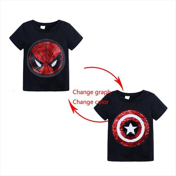 summer baby clothing girls boys t shirts 1pcs magic sequin change graph reversible cotton casual fashion shirt kids tee, Blue
summer baby clothing girls boys t shirts 1pcs magic sequin change graph reversible cotton casual fashion shirt kids tee, Blue