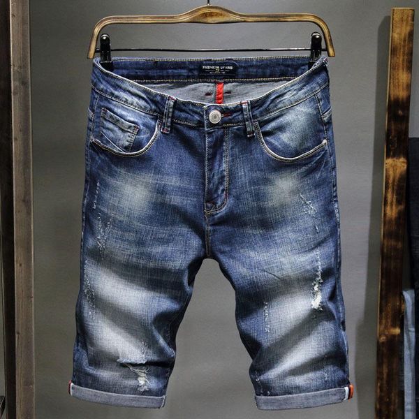 men's jeans stretch short fashion casual elastic denim shorts male brand skinny 28-38, Blue
men's jeans stretch short fashion casual elastic denim shorts male brand skinny 28-38, Blue