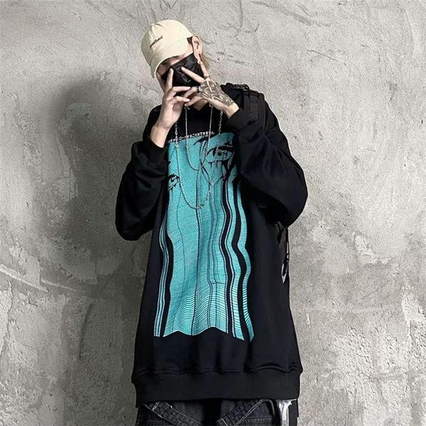 men's hoodies & sweatshirts japanese gothic sad girl harajuku vintage anime sweatshirt aesthetic dark eyes cartoon punk oversized cloth, Black
men's hoodies & sweatshirts japanese gothic sad girl harajuku vintage anime sweatshirt aesthetic dark eyes cartoon punk oversized cloth, Black